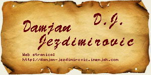 Damjan Jezdimirović vizit kartica